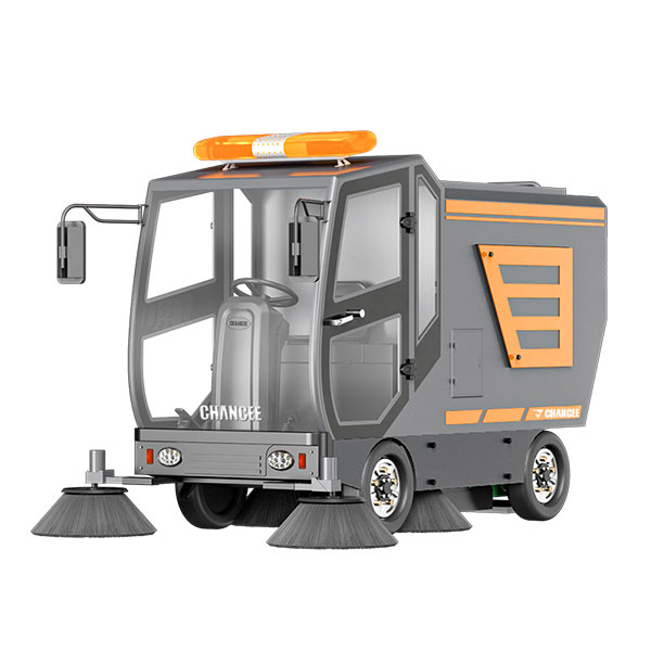 橙犀封閉駕駛掃地車(chē)